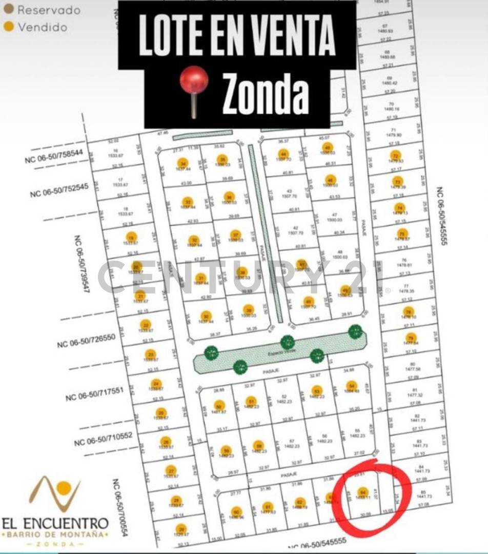 Terreno en Venta en Zonda, San Juan