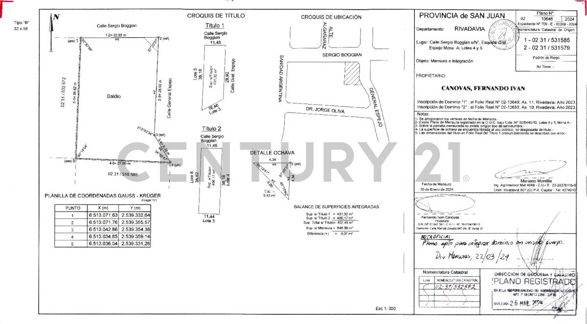 Terreno en Venta en Rivadavia, San Juan