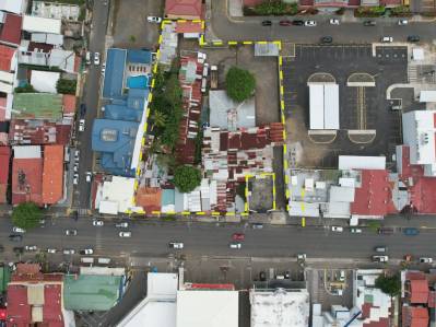 Prime Commercial & Residential property in Downtown Jacó | Dual Frontage on Pastor Díaz Avenue