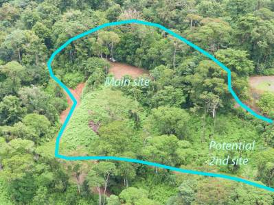 Beautiful 2 Acre Ocean View Lot inset into nature