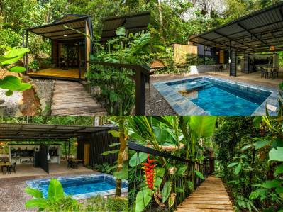 Turn-Key Luxury Boutique Jungle Bungalows + Build-Ready Expansion Lot – Profitable Airbnb in Ojochal